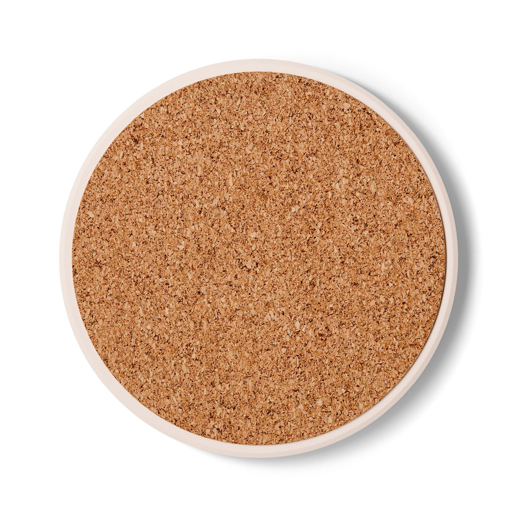 Fly O'Neal Ceramic Coaster — Minimalist Fishing Logo Drink Coaster