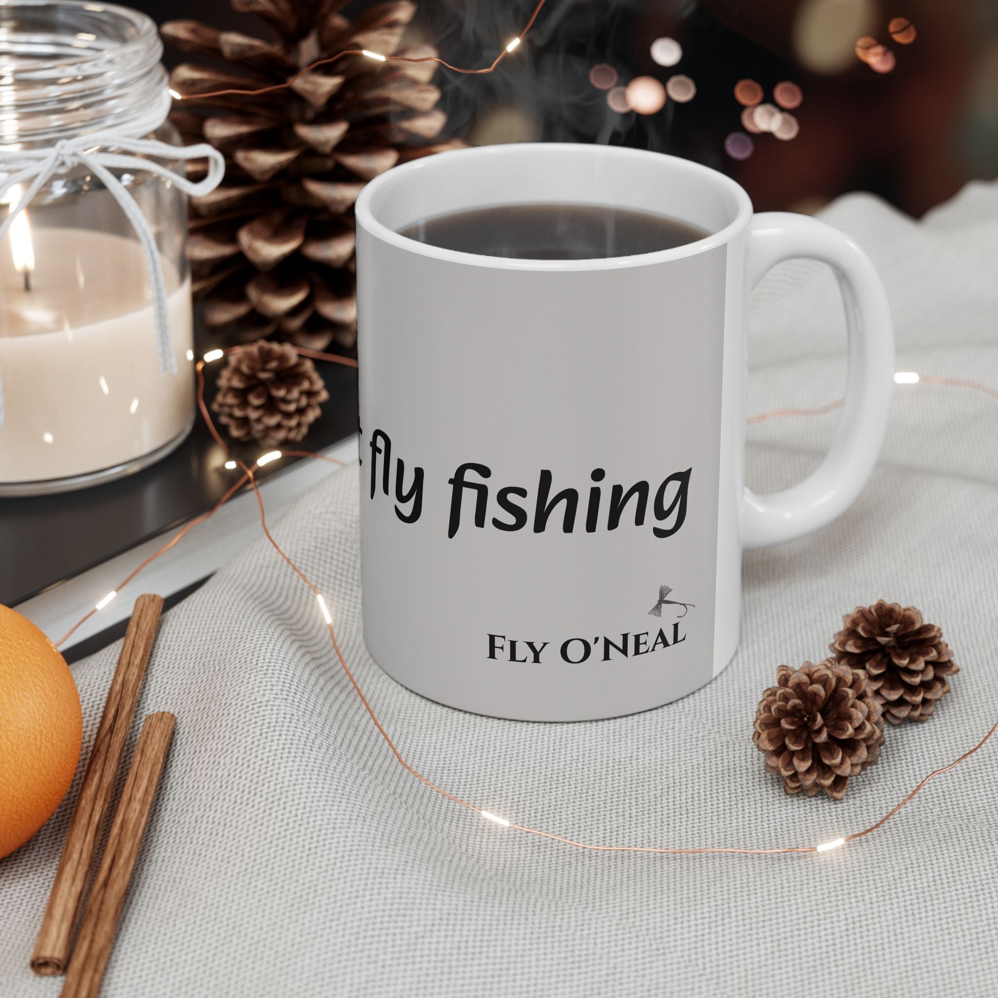 Relax, it's just fly fishing, Ceramic Mug, (11oz, 15oz)