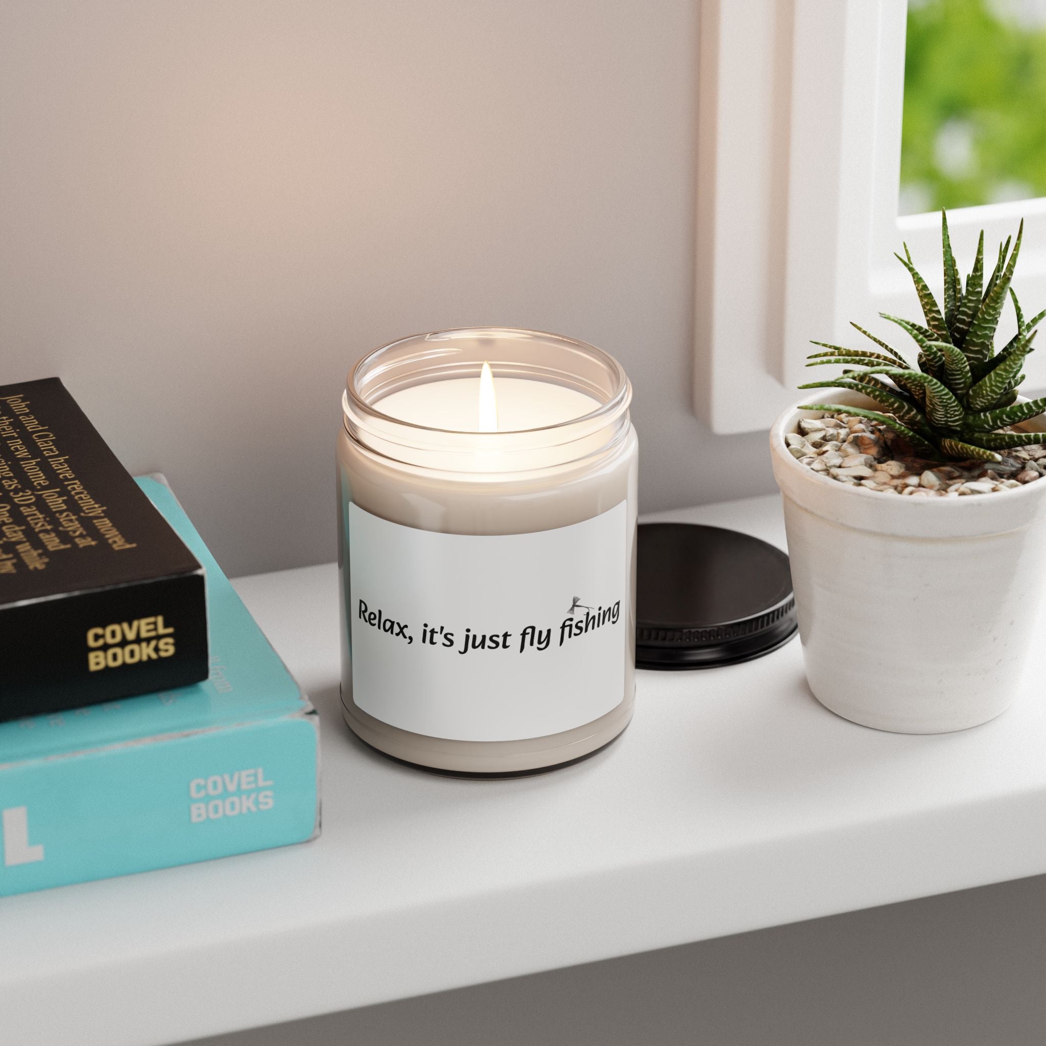 Relax, it's just fly fishing - Scented Soy Candle, 9oz