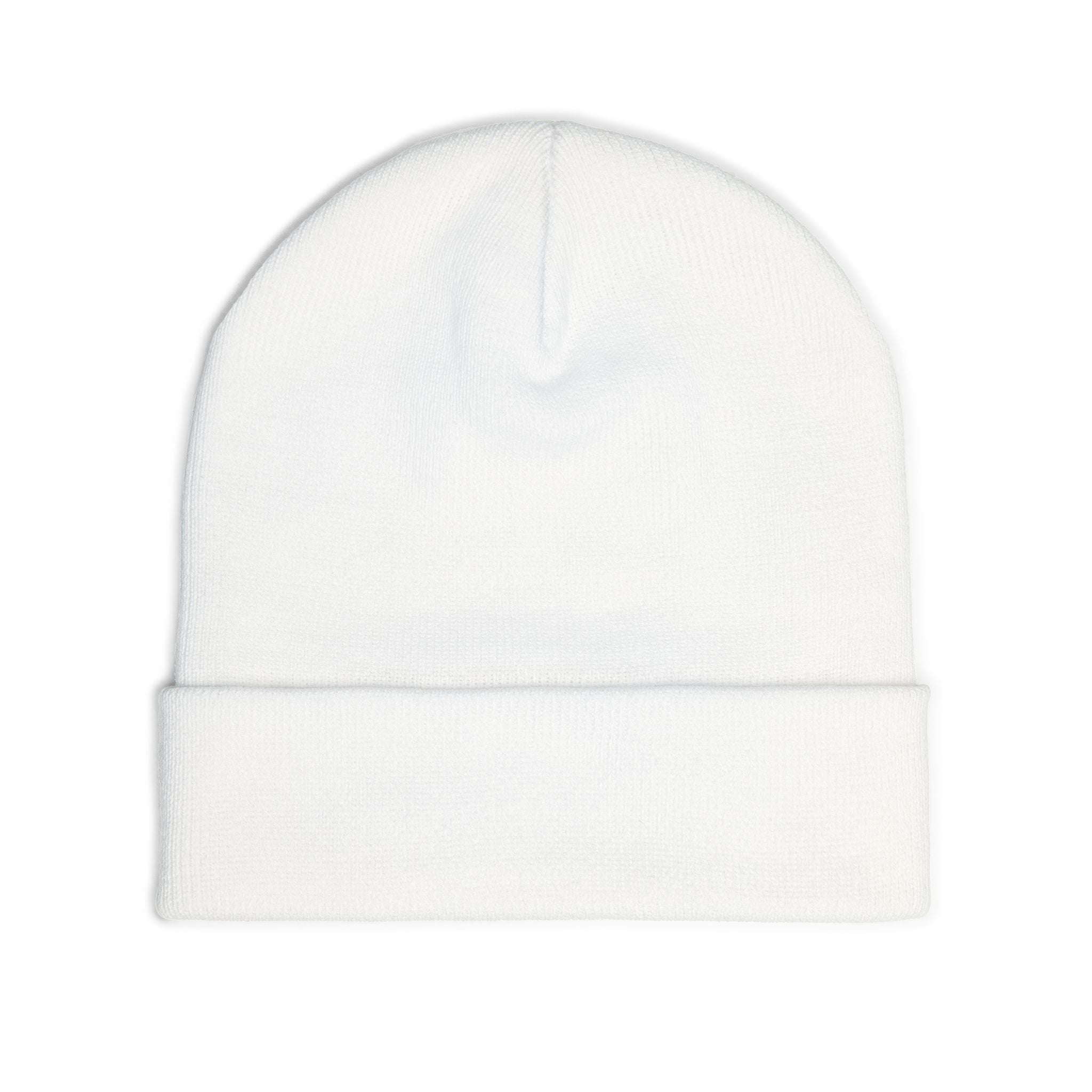 Embroidered Beanie — "Relax, it's just fly fishing" Knit Hat